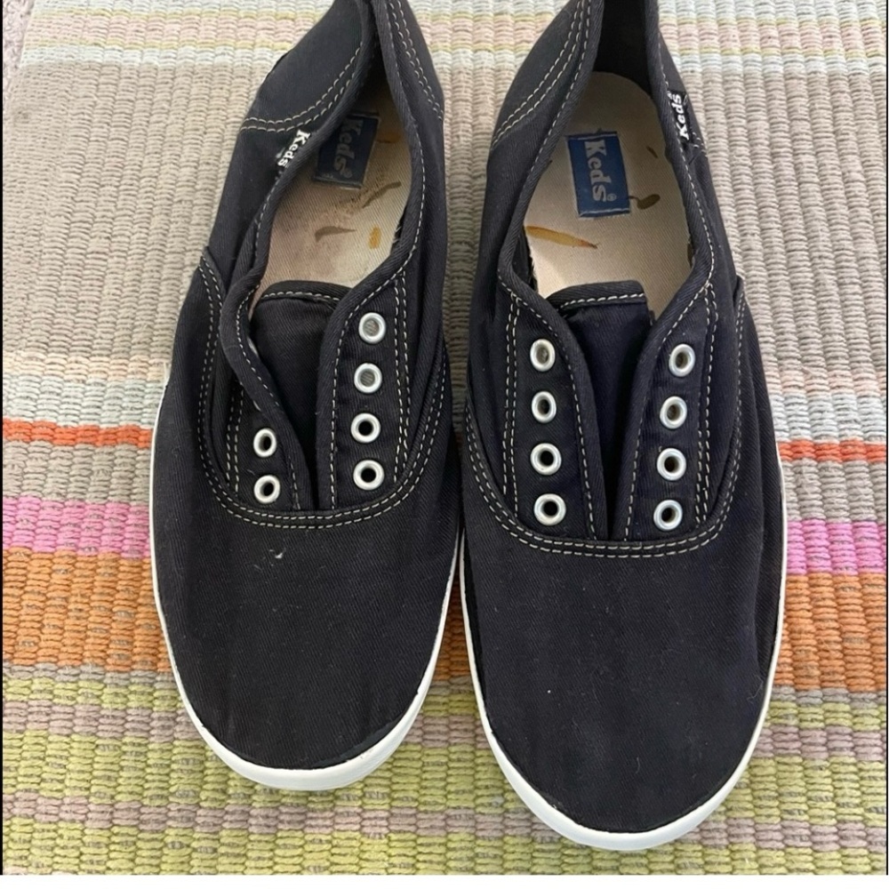 Keds Black “Chillax” Canvas Sneakers